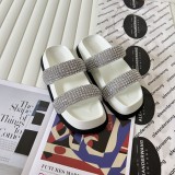 2024 Alexander Wang platform wooden slippers