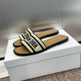 2024ss Dior Flat Shoes Slippers Women Sandals