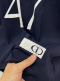 2024ss Dior 47 T-shirt printed patchwork short sleeves