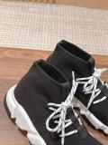 Balenciaga Speed Socks Shoes Couple's Sneakers MEN'S SPEED LACE-UP TRAINERS IN BLACK