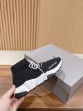 Balenciaga Speed Socks Shoes Couple's Sneakers MEN'S SPEED LACE-UP TRAINERS IN BLACK