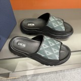 Dior H-Town Series Oblique Thick Sole Slippers Men's Sandals