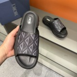 Dior H-Town Series Oblique Thick Sole Slippers Men's Sandals