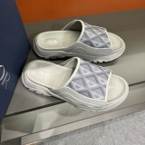 Dior H-Town Series Oblique Thick Sole Slippers Men's Sandals