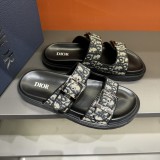 Dior H-Town Series Oblique thick sole slippers men's sandals