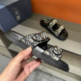 Dior H-Town Series Oblique thick sole slippers men's sandals
