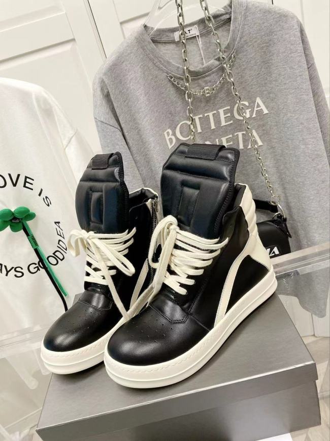 Rick Owens 22ss High-top fashion casual sneakers
