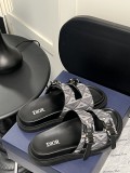 Dior Slippers Classic Versatile Sandals Beach Shoes