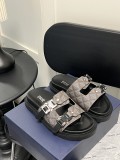 Dior Slippers Classic Versatile Sandals Beach Shoes