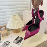 Versace Medusa rhinestone pointed high heel sandals