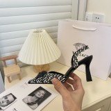 Versace Medusa rhinestone pointed high heel sandals