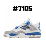 NIKE Kids Shoes AIR Jordan 4 Retro Sneaker Luxury Designer Children's Shoes