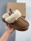 Designer slippers for women clogs slides mule platform sandals boots slide khaki brown grey ankle knee snow wool winter warm fur booties