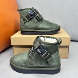 Designer Kids snow boots comfortable casual solid color flat bottom Children's fashion short boots EVA foam non-slip shock-absorbing ultra-light bottom boots