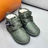 Designer Kids snow boots comfortable casual solid color flat bottom Children's fashion short boots EVA foam non-slip shock-absorbing ultra-light bottom boots