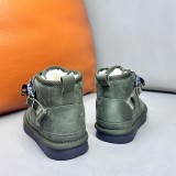 Designer Kids snow boots comfortable casual solid color flat bottom Children's fashion short boots EVA foam non-slip shock-absorbing ultra-light bottom boots