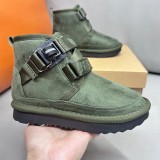 Designer Kids snow boots comfortable casual solid color flat bottom Children's fashion short boots EVA foam non-slip shock-absorbing ultra-light bottom boots