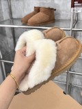 Designer brand women's slippers flat snow boots