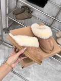 Designer brand women's slippers flat snow boots