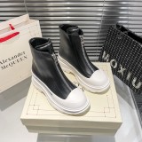 Alexander McQueen zip-front platform boots
