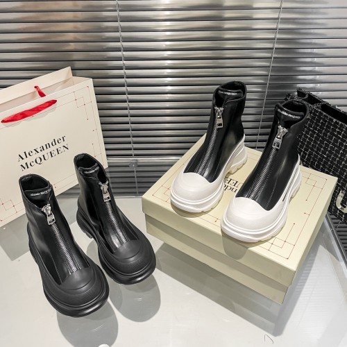 Alexander McQueen zip-front platform boots