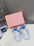 2024ss MIUMIU colorful strap casual white shoes women's sports shoes sneakers