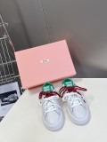 2024ss MIUMIU colorful strap casual white shoes women's sports shoes sneakers
