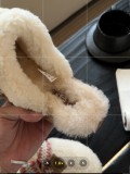 Designer Brand Ethnic Bow Plush Slippers