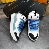 Top quality French luxury brand LANVIN Curb Low-Top Sneakers retro street series low-top lace-up casual sports skateboard shoes