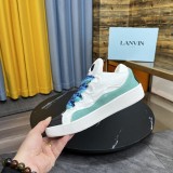 Top quality French luxury brand LANVIN Curb Low-Top Sneakers retro street series low-top lace-up casual sports skateboard shoes