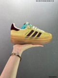 Adidas Originals Gazelle Bold W Retro versatile thick-soled low-top casual sports sneakers