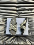 Dior sandals high-end men's leather outsole summer slippers