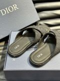 Dior sandals high-end men's leather outsole summer slippers