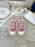 Dior classic three-dimensional printed embroidered canvas shoes sneakers women's casual shoes board shoes