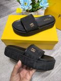 Fendi Spring Summer FF Letter Printed Thick-soled Slippers Casual Sandals