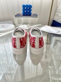 Dior classic three-dimensional printed embroidered canvas shoes sneakers women's casual shoes board shoes