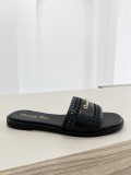 Dior Spring Summer Hollow Flat Slippers Womens Sandals