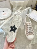 Dior classic three-dimensional printed embroidered canvas shoes sneakers women's casual shoes board shoes