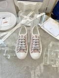 Dior classic three-dimensional printed embroidered canvas shoes sneakers women's casual shoes board shoes