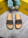 Fendi Spring Summer FF Letter Printed Thick-soled Slippers Casual Sandals