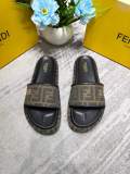 Fendi Spring Summer FF Letter Printed Thick-soled Slippers Casual Sandals