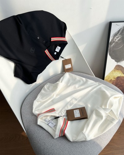 2025ss Burberry classic warhorse TB LOGO embroidered short-sleeved T-shirt polo shirt Size:M-3XL