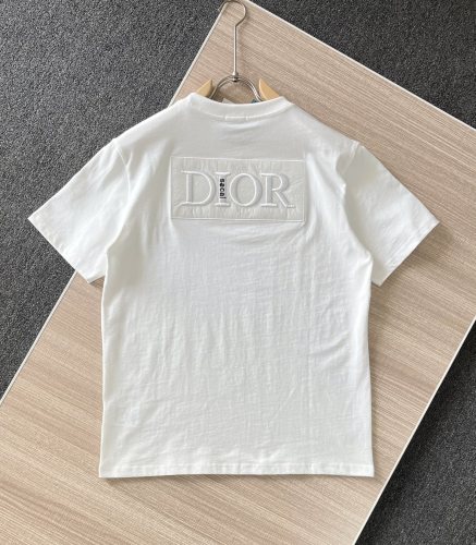 2025ss Dior front and back lettering embroidered T-shirt Size:M-3XL