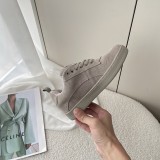 CELINE Arc de Triomphe thick-soled casual shoes bread board shoes lace-up white shoes