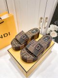 Fendi platform thick sole heightening sandals slippers