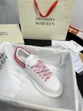 Alexander McQueen couple's rubber white shoes thick sole heightening casual shoes sports shoes board shoes hot selling classic style unisex