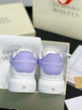 Alexander McQueen couple's rubber white shoes thick sole heightening casual shoes sports shoes board shoes hot selling classic style unisex