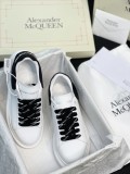 Alexander McQueen couple's rubber white shoes thick sole heightening casual shoes sports shoes board shoes hot selling classic style unisex