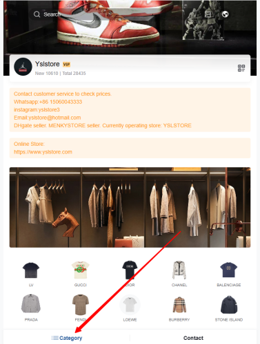 Bag catalog