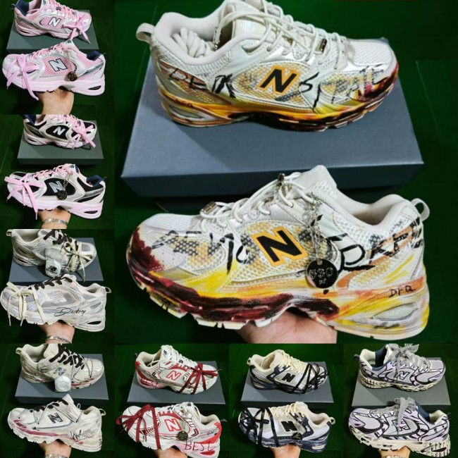 New Balance joint graffiti NB530 retro breathable mesh running casual sports shoes Size:36-45